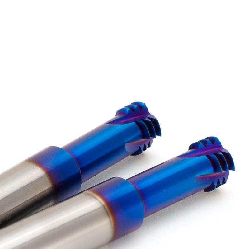 HRC68 Derece Filme Son Mill Cutter Metrik ISO CNC İşleme için Üç Diş