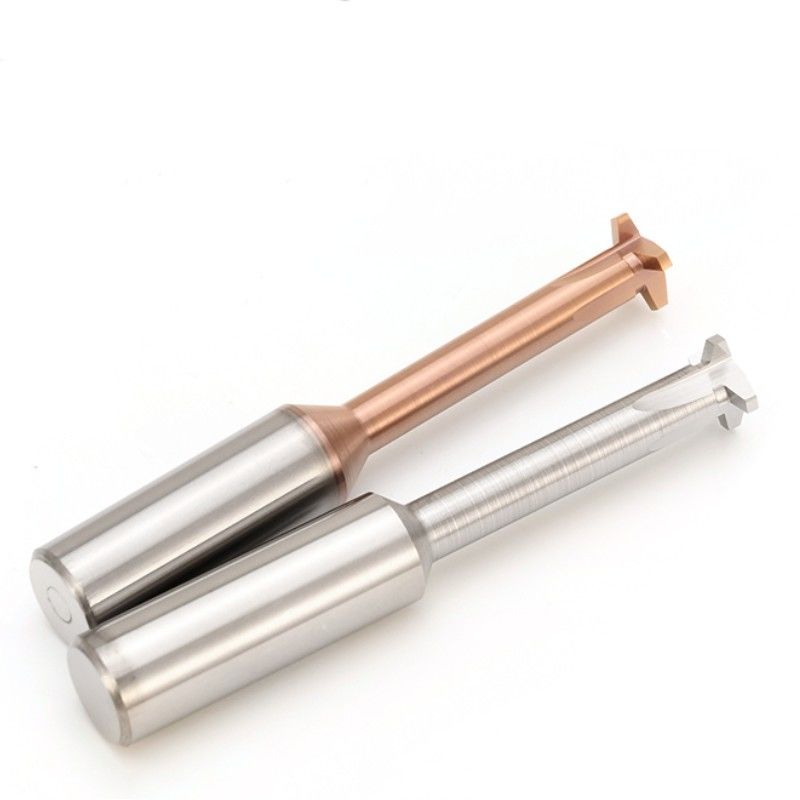 30 derece Trapezoidal Thread frezing Cutter ACME Tr Solid Carbide T Tipi Tek Dişli