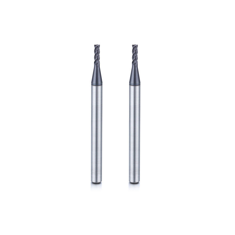 Alüminyum uzun boyun mikro çaplı 0.1mm köşesi yarıçaplı uç değirmen
