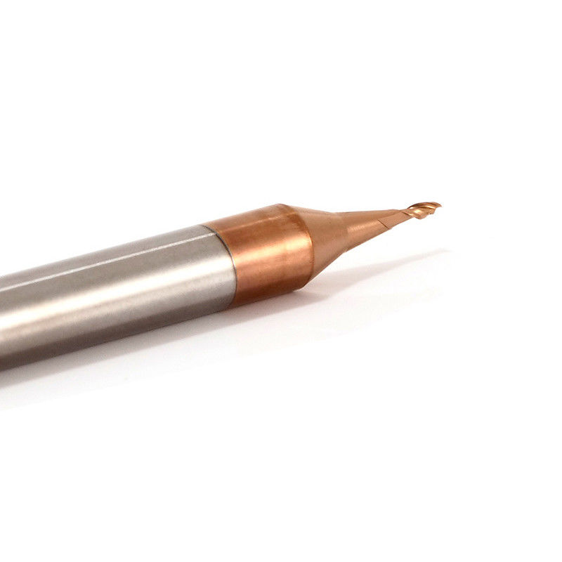 3mm Çubuk Mikro Diametresi 0.1mm Köşe Yarıçapı 50mm Toplam Uzunluğu ile Son Mill