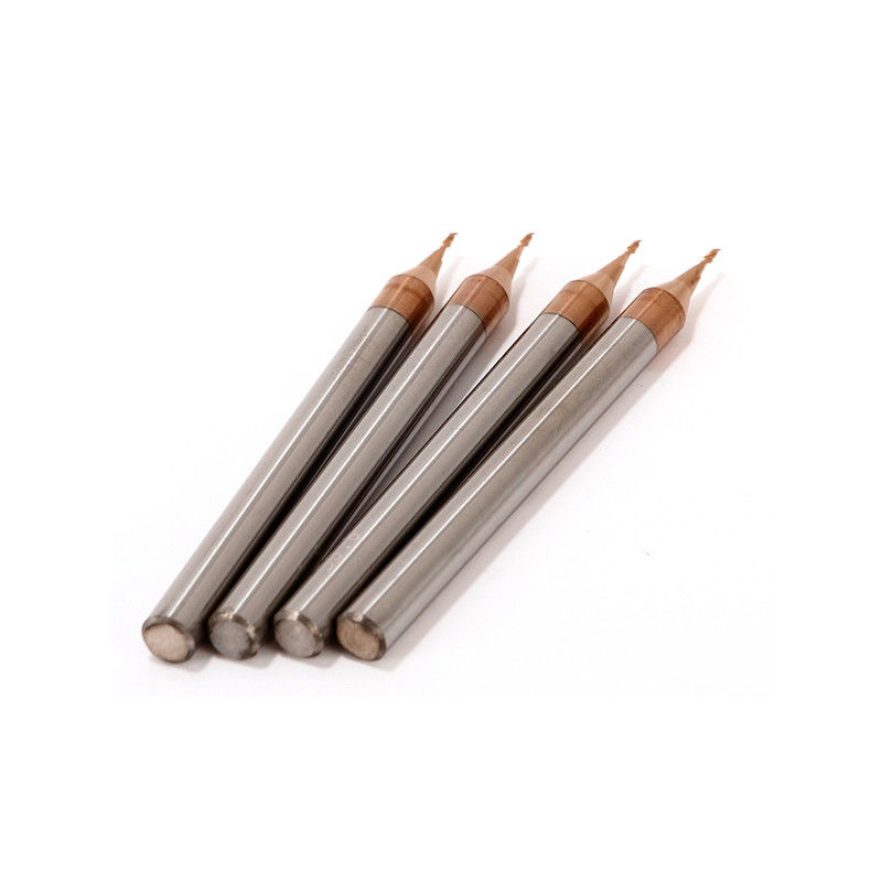 3mm Çubuk Mikro Diametresi 0.1mm Köşe Yarıçapı 50mm Toplam Uzunluğu ile Son Mill