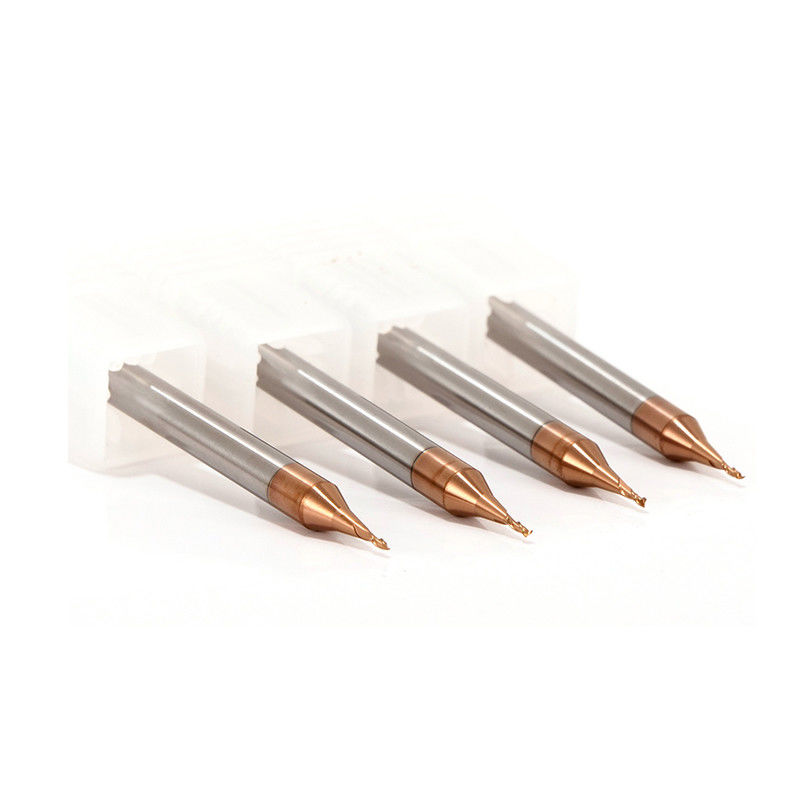 3mm Çubuk Mikro Diametresi 0.1mm Köşe Yarıçapı 50mm Toplam Uzunluğu ile Son Mill