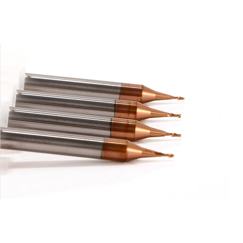 3mm Çubuk Mikro Diametresi 0.1mm Köşe Yarıçapı 50mm Toplam Uzunluğu ile Son Mill