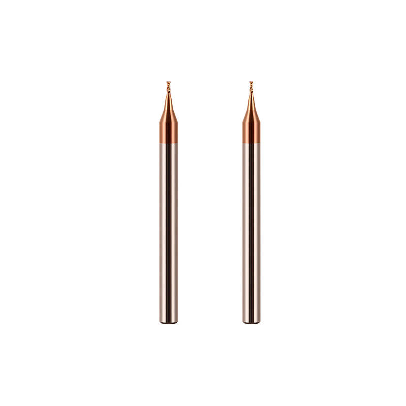 3mm Çubuk Mikro Diametresi 0.1mm Köşe Yarıçapı 50mm Toplam Uzunluğu ile Son Mill