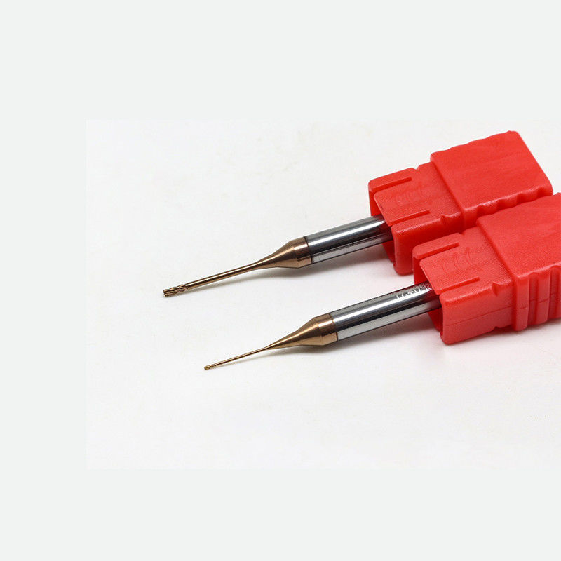 Volfram Mikro Diametrel Son Mill 0.2mm Kesme Kenarı 2.5mm Flüt Uzunluğu ile