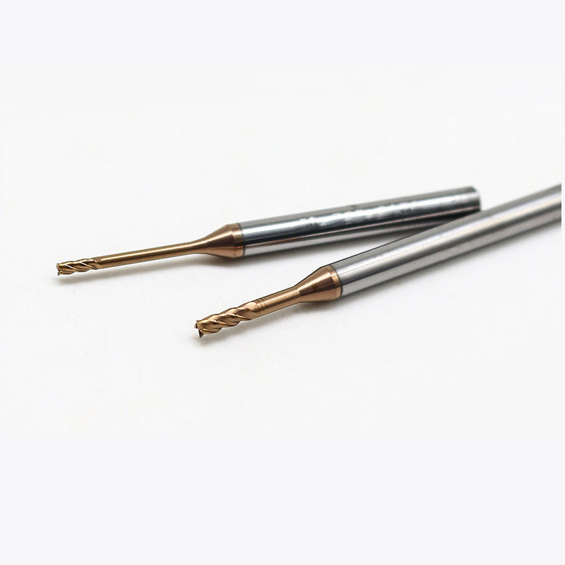 Volfram Mikro Diametrel Son Mill 0.2mm Kesme Kenarı 2.5mm Flüt Uzunluğu ile