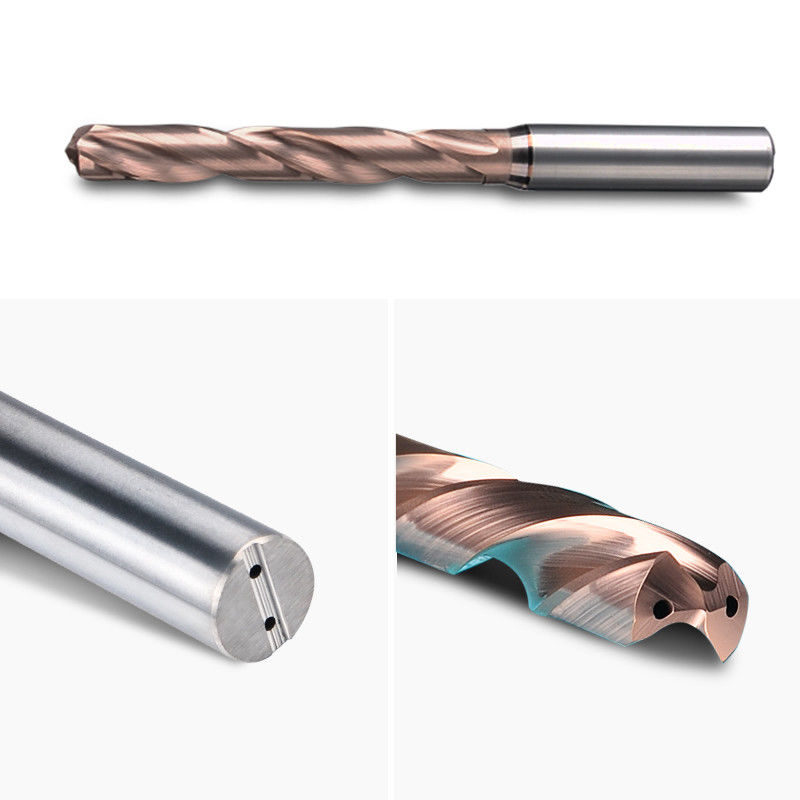 Din Standart İç Soğutucu 5xd Adım 0.1mm Drill karbid spiral flüt bölünmüş matkap